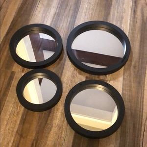 Circle Wall Mirrors (set of 4)